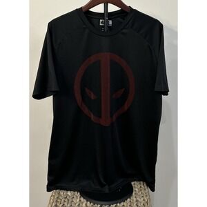 MARVEL Men's Spider-Man T-Shirt 2XL Big Face Graphic Short Sleeve Black Stretch